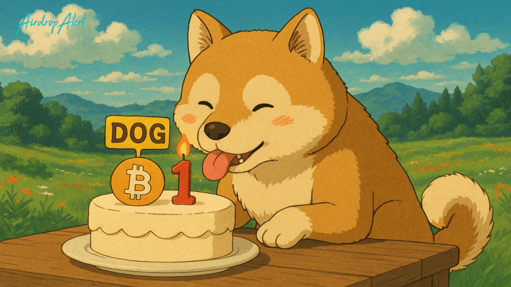 A moeda $ Dog Meme no Bitcoin (Runes): um ano Eventfull