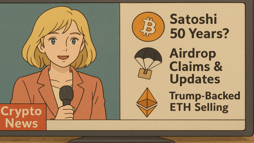 Crypto News & Airdrop reivindica: Satoshi está completando 50 anos?
