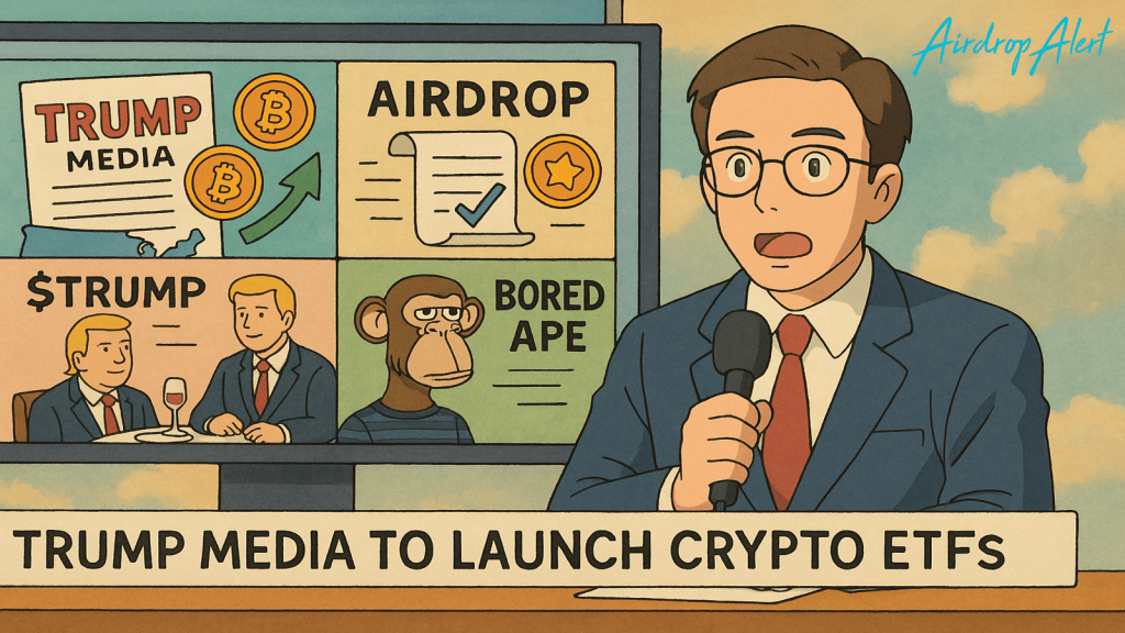 Crypto News & Airdrop reivindicações; Trump Media assume Crypto