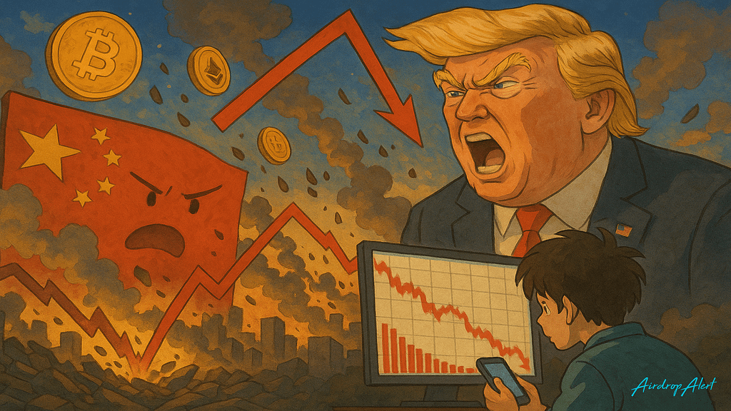 Queda do mercado de crypto: tarifas de Trump provocam pânico enquanto o Bitcoin desce para US$ 105 mil